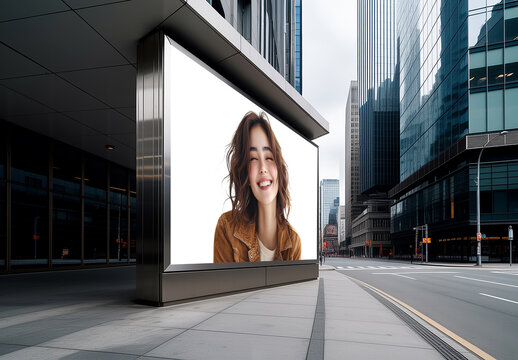 Photorealistic Urban Poster Mockup
