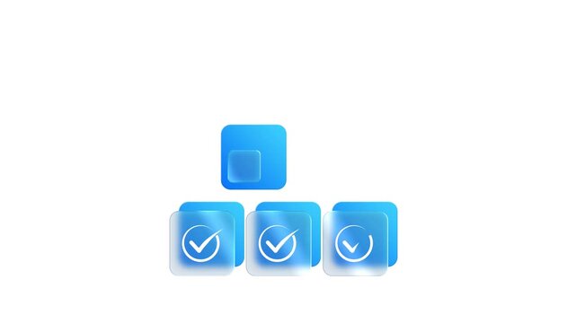 Regulation and good governance for transparent, accountable, and sustainable business operations. Glass effects with check marks, symbolizing corporate regulatory and compliance, ethical corporate.