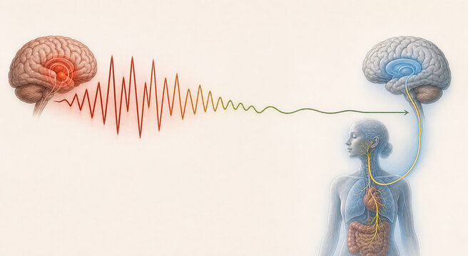 Nervous system calming from hyperarousal to steady baseline