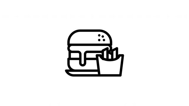 burger animated icon