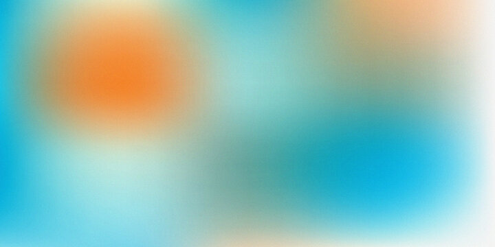 Abstract soft pastel gradient background with smooth transitions of orange and turquoise blue for digital design or modern artistic projects