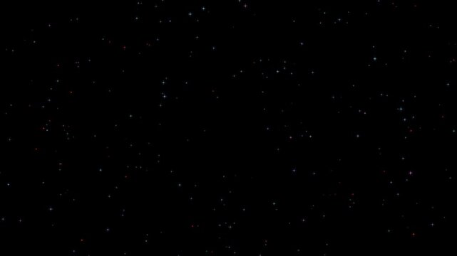 A seamless looping background of twinkling stars scattered across a dark night sky.
