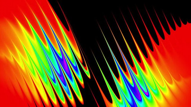Abstract rainbow diagonal lines animation background