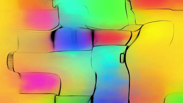 SolarWisp Animation - Watercolor Wash Mesh Gradient Vortex Swirl Loop Background