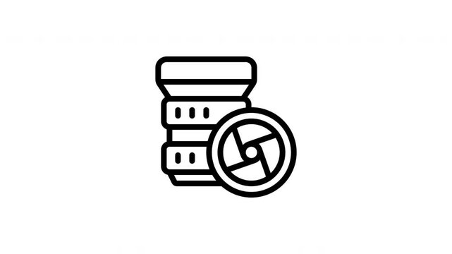 camera lens animated icon