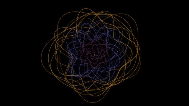 Intricate overlapping lines create a seamless looping abstract background