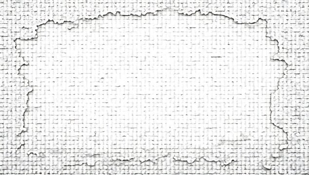 Roughly Torn Paper Frame on Textured Background.
