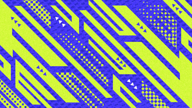 Modern Blue And Lime Green Abstract Background with Texture Effect. For Sports Branding and Promotions