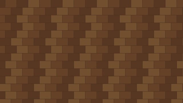 Abstract Brown Brick Wall Pattern Texture Moving Grid Vector Loop