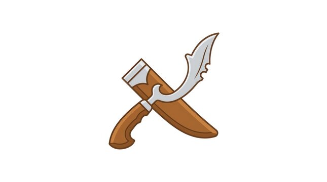 Kris Dagger with Sheath, Traditional Indonesian Weapon, Cultural Icon