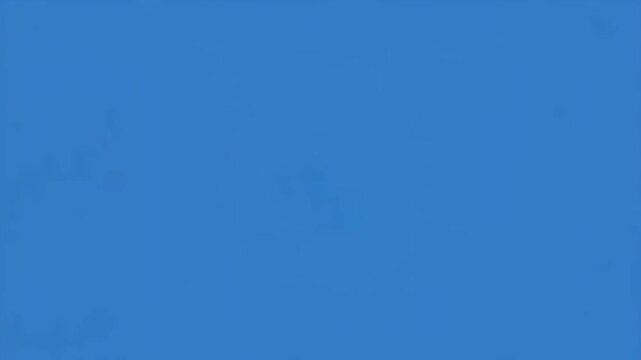 Red starbursts grow and shrink across blue background with black bars representing motion