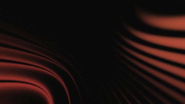 Abstract futuristic neon glowing strobe light waves background with seamless loopable curved lines warp in orange to gold for sci fi cyberpunk vj loops wall display concert backdrop motion graphics 4k
