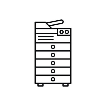 Office printer icon minimal symbols collection