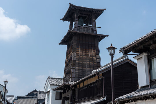 Toki no Kane Bell Tower Above Traditional Kawagoe Street