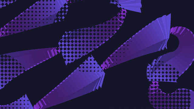 Abstract Purple Grunge Background With Geometric Shapes, Halftone Patterns and Grainy Noise Texture. For Digital Designs, Posters, Banners, And Branding