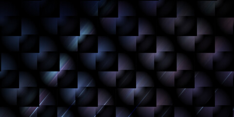 Fototapeta premium Dark purple abstract background with square grid pattern