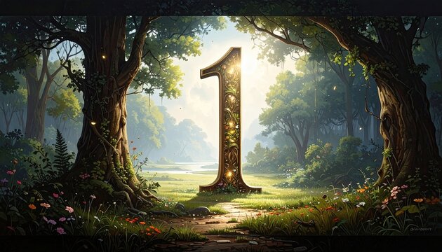Majestic Number One in Enchanted Forest