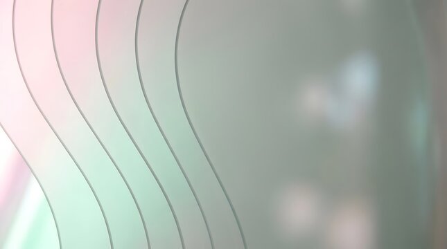 Abstract soft light background with elegant curved lines and blurry color gradients