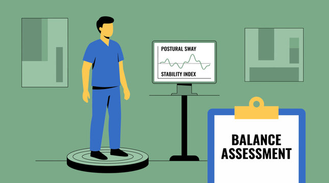 Postural Sway Balance Test Standing Stability Assessment