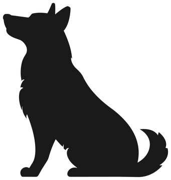 犬のシルエット