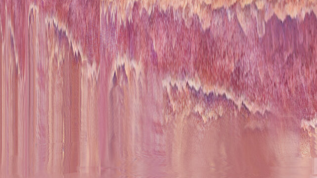 Abstract layered soil and rock strata texture background with warm earth tones, pink, and purple waves