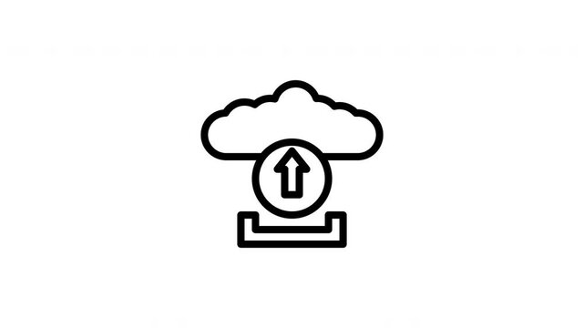 cloud upload animated icon