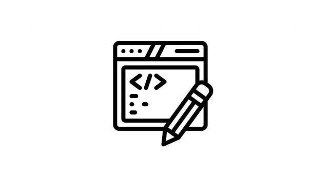 code editor animated icon