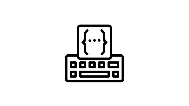 code snippet animated icon