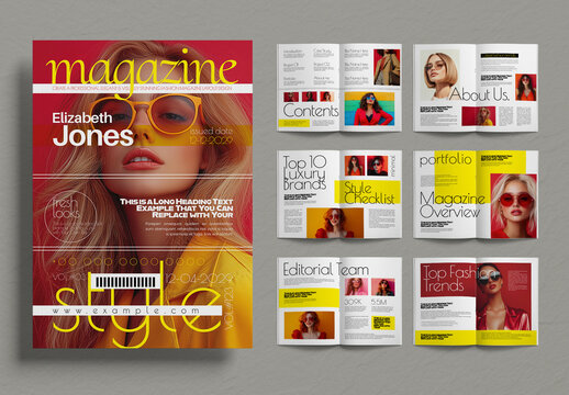 Luxury Fashion Magazine Editorial Template