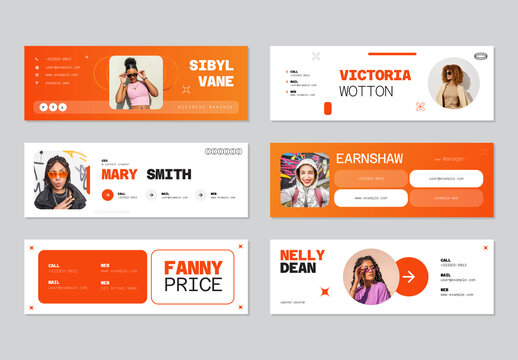 Modern Email Signature Template Collection