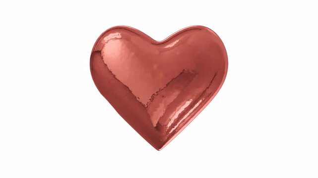 Filling Heart With Liquid Copper