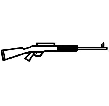 hand with gun