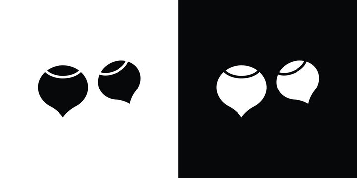 Chestnut icon for banner designs