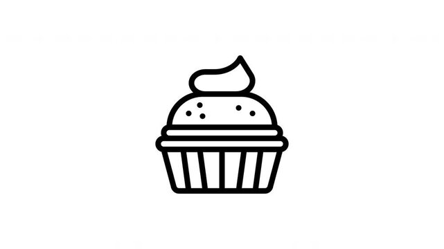 cupcake animated icon