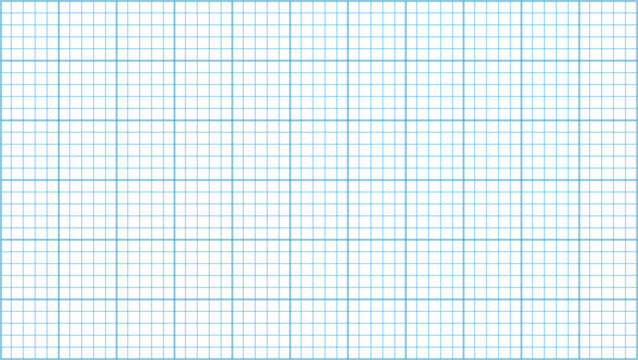 Minimal blue graph paper grid background with precise square layout and technical blueprint style. Clean geometric vector template for engineering, mathematics, education, presentations, and digital 