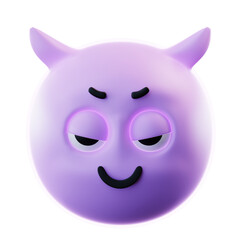 Naklejka premium 3D Illustration Devil Emoji
