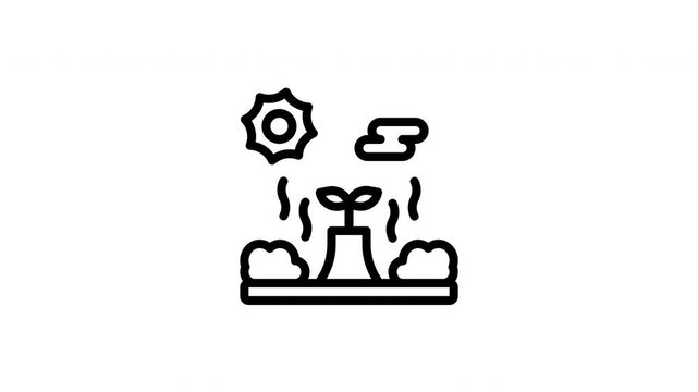 deforestation animated icon