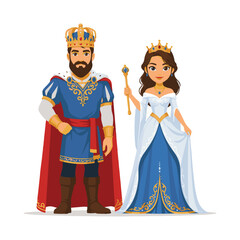 Obraz premium king and queen with king of the world 
