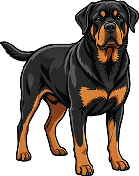 Guard Dog Vector Artwork