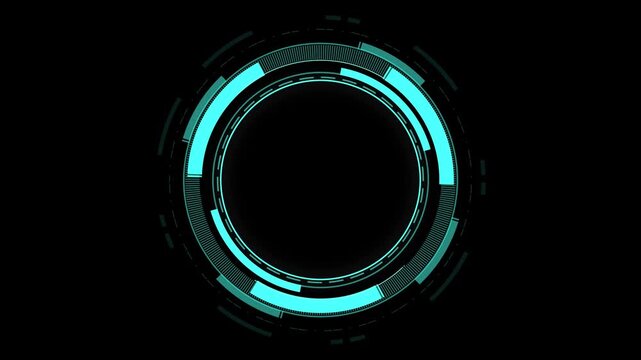 Futuristic HUD Circle Interface Animation