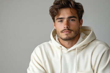 Fototapeta premium Photorealistic Close-Up of Modern Hoodie Fashion