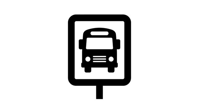 Bus Stop Sign Icon