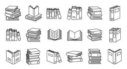 Collection of stylized vintage suitcases and briefcases illustrations. © MASJAB