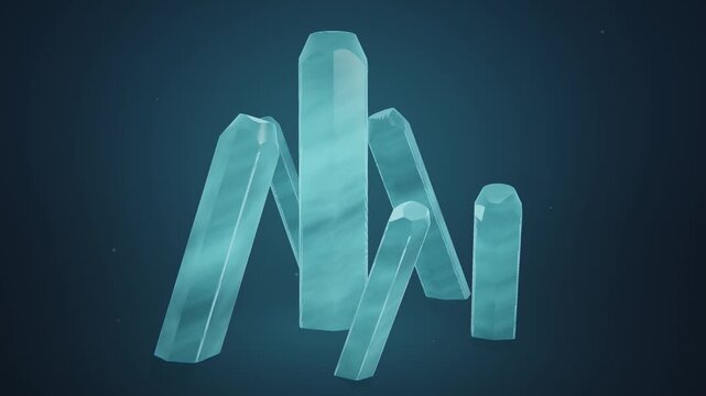 Crystal Cavern a Macro Looping Crystal Texture Background Animation for Elegant Video Projects