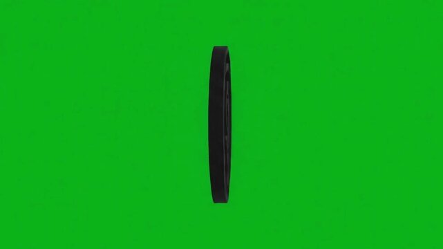 Animated coin dollar rotation