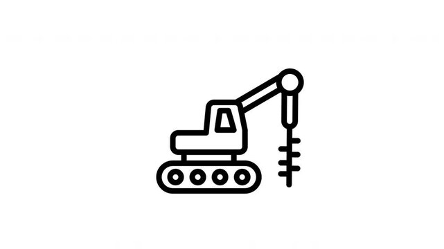 drill rig animated icon