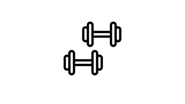 dumbbells animated icon