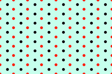 polka dots retro vintage seamless pattern © Piyanat
