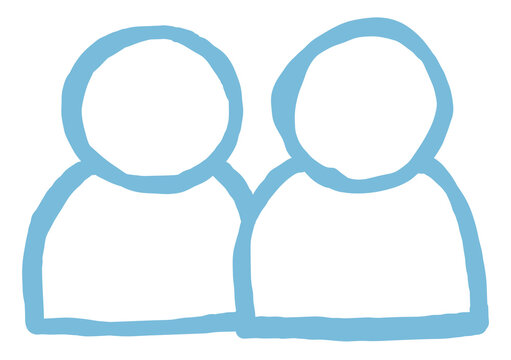 Blue business partner icon transparent png
