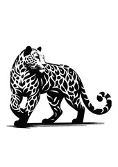 Obraz premium vector illustration of a leopard
